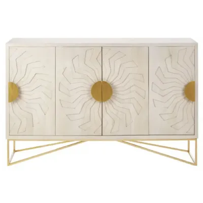 Sadras Whitewash Mango Wood Sideboard
