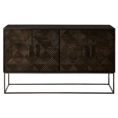 Wood Sideboard On An Iron Frame