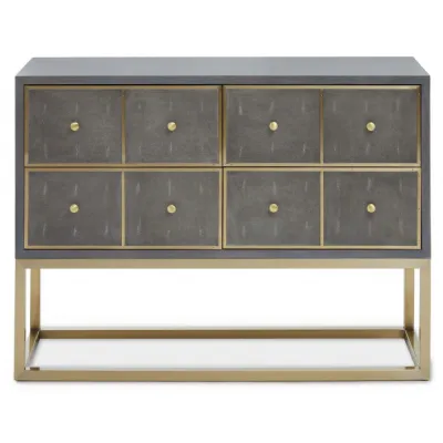 Stainless Steel Metallic Finish Sledge Base Console