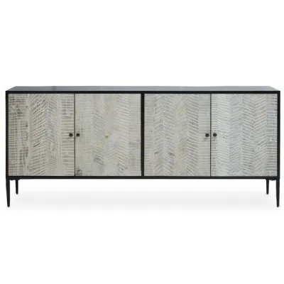 Luxor Grey Four Door Sideboard