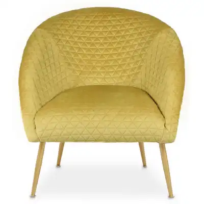 Tania Gold Velvet Occasional Chair