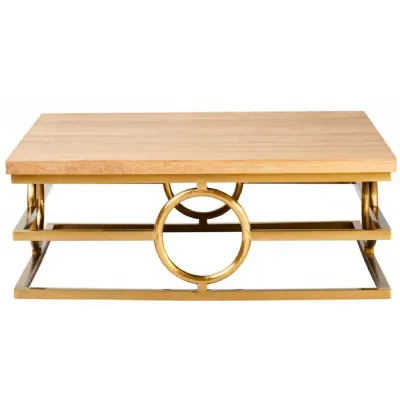 Natural Rustic Oak Coffee Table