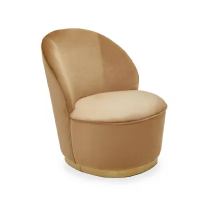 Kids Tamra Gold Base Velvet Chair