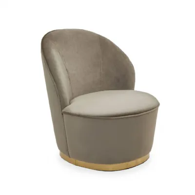 Kids Tamra Gold Base Velvet Chair