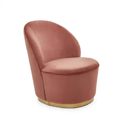 Kids Tamra Gold Base Velvet Chair