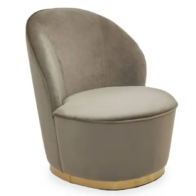 Tamra Velvet Gold Base Chair