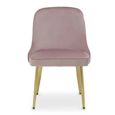 Demi Dusky Pink Velvet Dining Chair