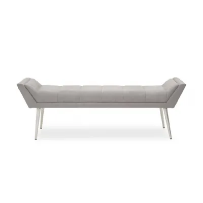 Gilden Grey Bench With Angular Base