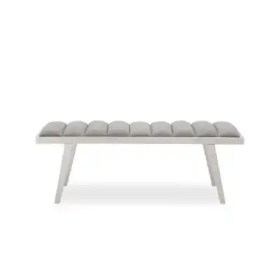 Gilden Grey Bench with Splayed Legs