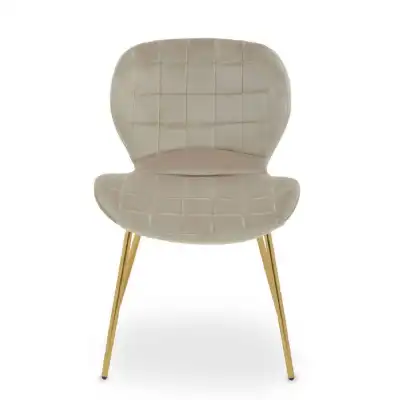 Warton Mink Velvet Dining Chair
