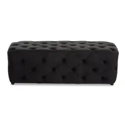 Alea Black Velvet Bench