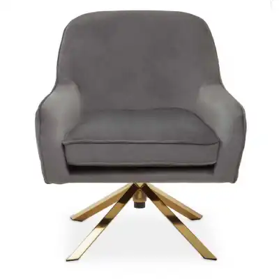 Avery Grey Velvet Chair