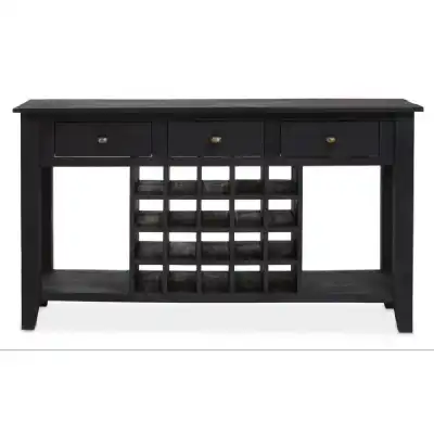 Fusion Wine Bottle Storage Console Table