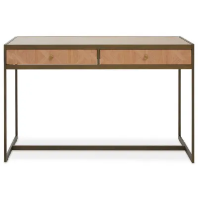 Home Office Brass Frame Sturdy Desk
