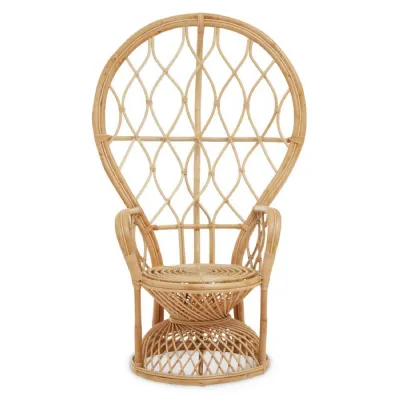 Renewable Natural Rattan Peacock Chair