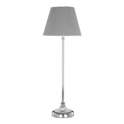 Decorative Crystal Iron Base Grey Shade Table Lamp