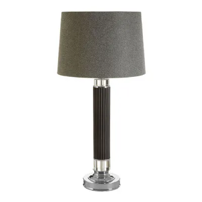 Grey Linen Shade Boutique Hotel Style Table Lamp