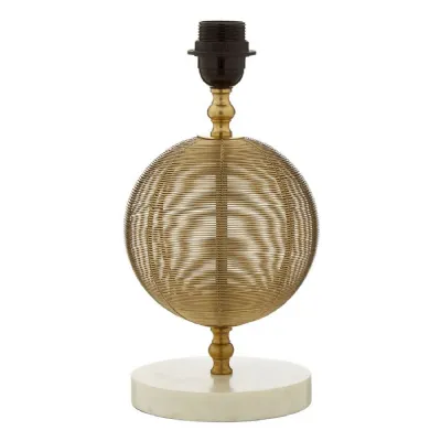 Luxe Gold Accent Marble Base Table Lamp