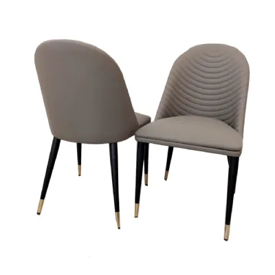 Alba Leather Dining Chair Khaki