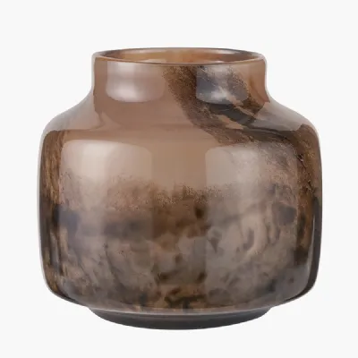 Cerdanya Brown and Beige Glass Vase