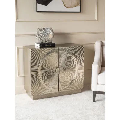 Silver Two Door Metal Cabinet