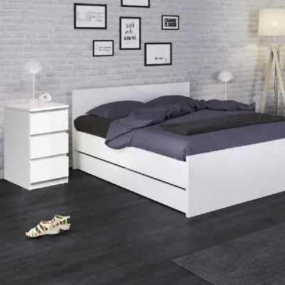 White High Gloss 3 Drawer Chest