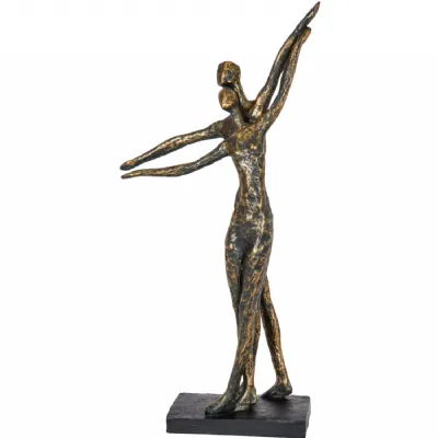 Celebrating Bronze Resin Standing Couple