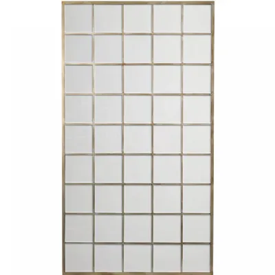 Art Deco Large Champagne Gold Floor Standing Leaning Mirror