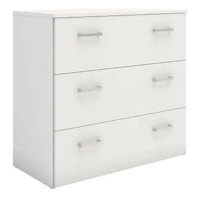 Space Chest of 3 Drawers in White