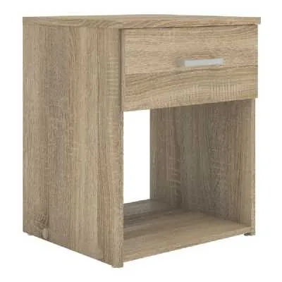 Space Bedside 1 Drawer in Oak