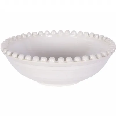 Mediterranean Reactive Glaze Ceramic Bowl Cream