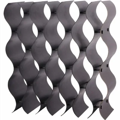 Bronze Iron Wine Rack with 18 Bottle Storage