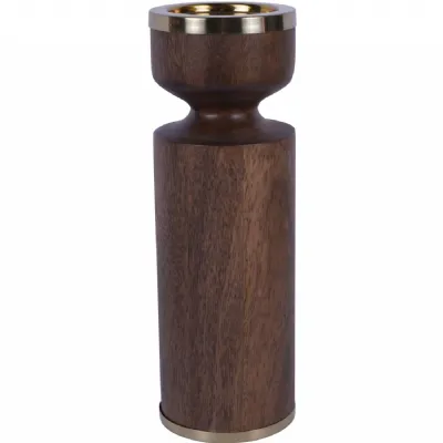 Amalfi Wooden Pillar Holder 31cm