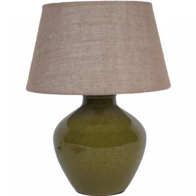 Aubrey Green Ceramic Table Lamp Small E27 60W