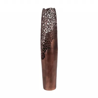 Bronze Aluminium Coral Large Decorative Vase