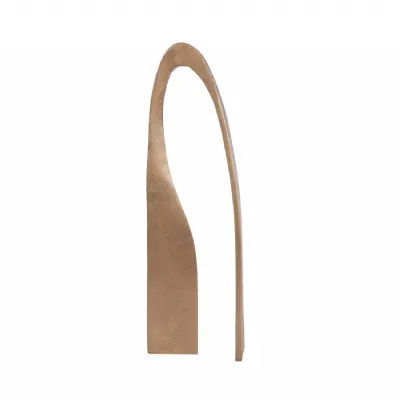 Antique Brass Aluminium Curve Sculpture