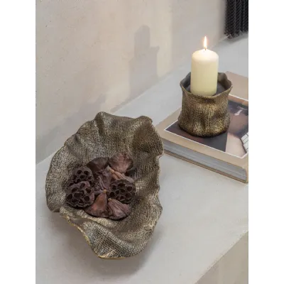 Gold Aluminium Raised Decorative Platter
