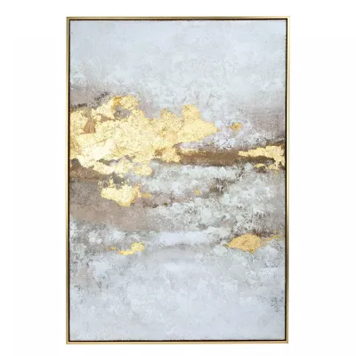 Multicoloured Heavy Textured Framed Canvas Wall Art 80x120cm