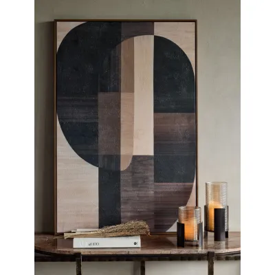 Earth Tone Textured Framed Canvas Wall Art 80x120cm