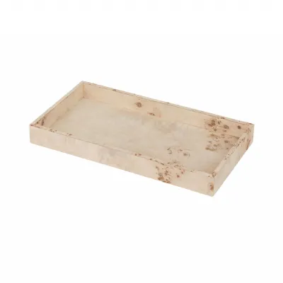 Natural Wood Rectangular Slim Serving Tray