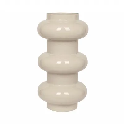 Ovolo Enamel Iron Vase Medium Cream