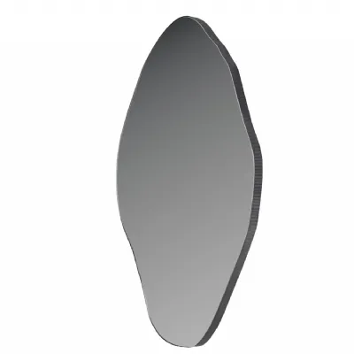 Gilded Oak Wood Effect Metal Distressed Wall Mirror