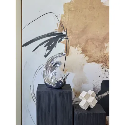 Silver Polished Aluminium Breaking Wave Sculpture