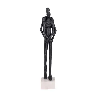 Embrace Couple Black Aluminium Sculpture