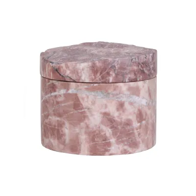Roselle Pink Marble Storage Jar
