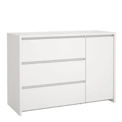 Next Sideboard with 1 Door and 3 Drawers White