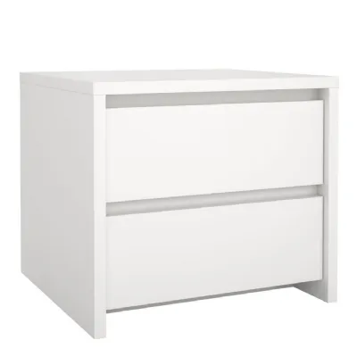 Next Nightstand 2 Drawers White
