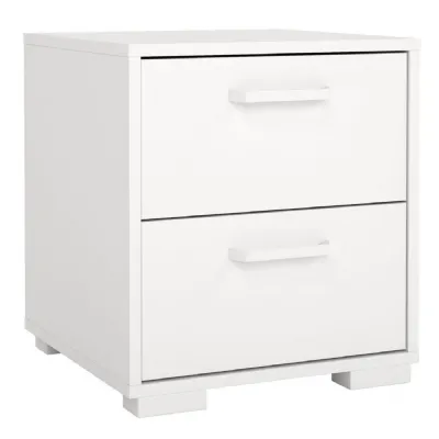 Sofia Nightstand 2 Drawers White