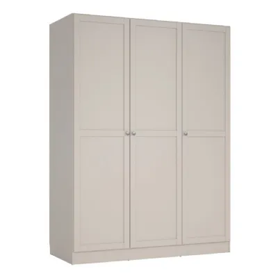 Brande Wardrobe with 3 Frame Doors in Cashmere