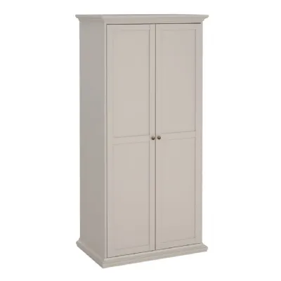 Paris Wardrobe with 2 Doors in Cashmere